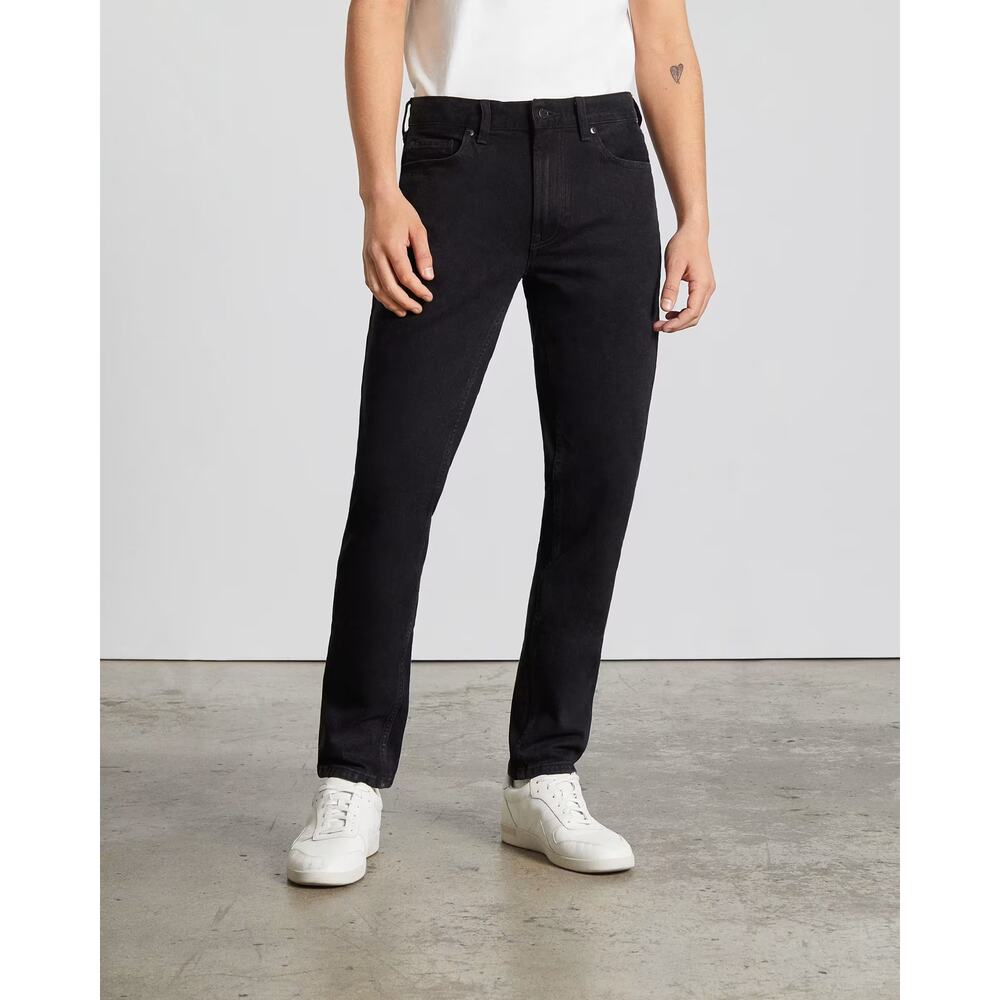 NWT Everlane Men's The Organic Cotton Slim Fit Denim Jeans Coal Black Size 32X32 - Picture 1 of 11